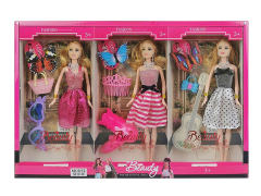 11.5inch Solid Body Doll Set(3in1) toys