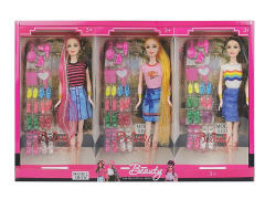 11.5inch Solid Body Doll Set(3in1) toys