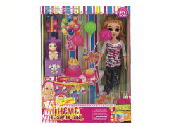 11.5inch Solid Body Doll Set toys