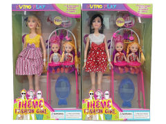 11.5inch Solid Body Doll Set(2S) toys