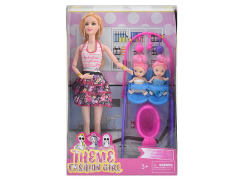 11.5inch Solid Body Doll Set toys