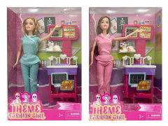 11.5inch Solid Body Doll Set(2S) toys