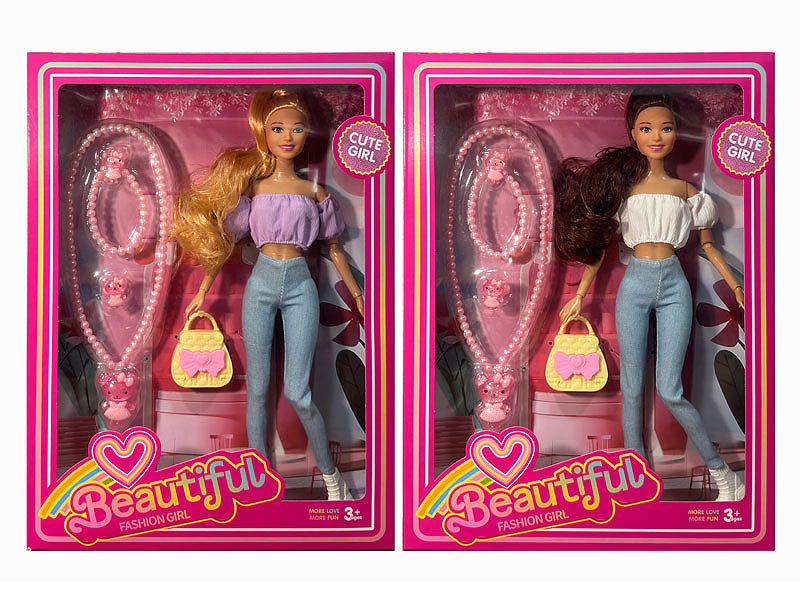 11.5inch Solid Body Doll Set(2S) toys