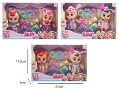 5inch Solid Body Cry Baby Set(2in1) toys