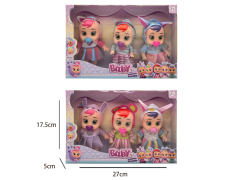 5inch Solid Body Cry Baby(3in1) toys