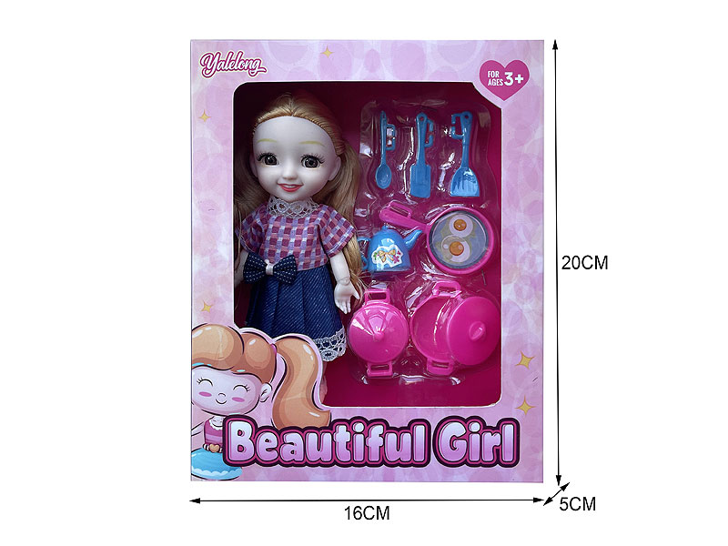 6inch Solid Body Doll Set toys