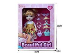 6inch Solid Body Doll Set toys