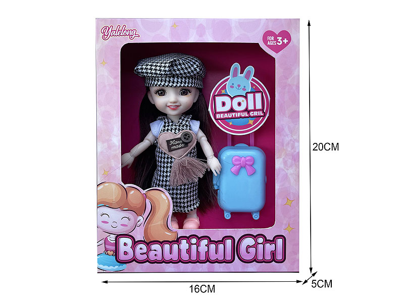 6inch Solid Body Doll Set toys