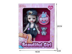 6inch Solid Body Doll Set toys