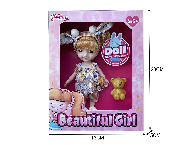 6inch Solid Body Doll Set toys