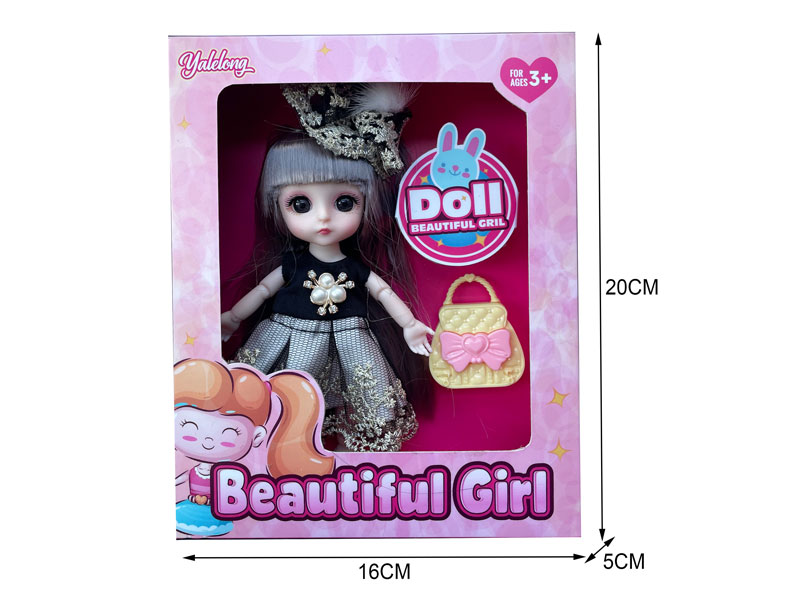 6inch Solid Body Doll Set toys