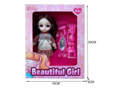 6inch Solid Body Doll Set toys