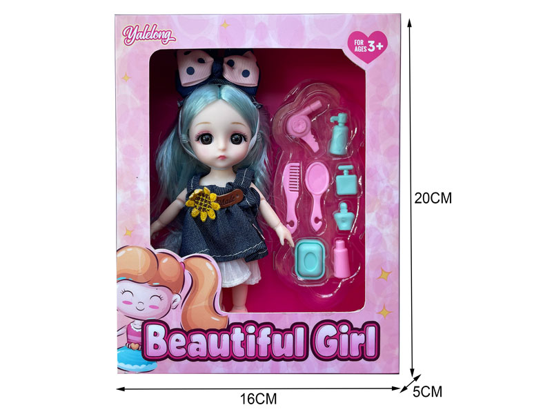 6inch Solid Body Doll Set toys
