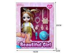 6inch Solid Body Doll Set toys