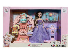 11inch Solid Body Doll Set(2C) toys