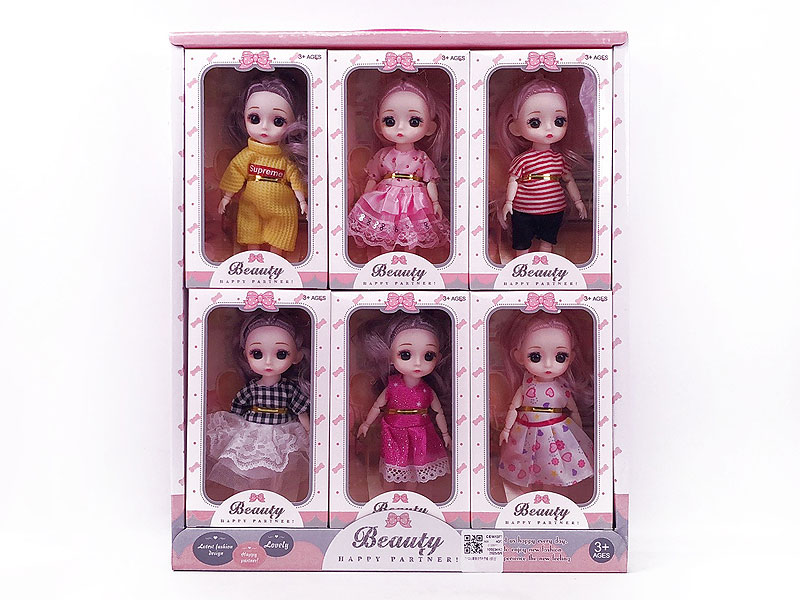 6inch Solid Body Doll(6in1) toys