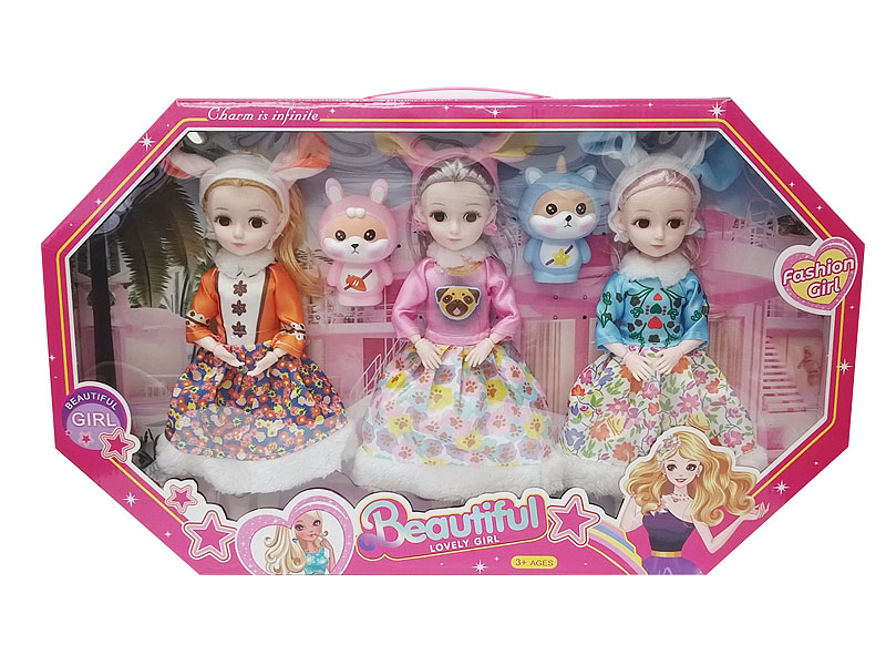 12inch Solid Body Doll Set(3in1) toys
