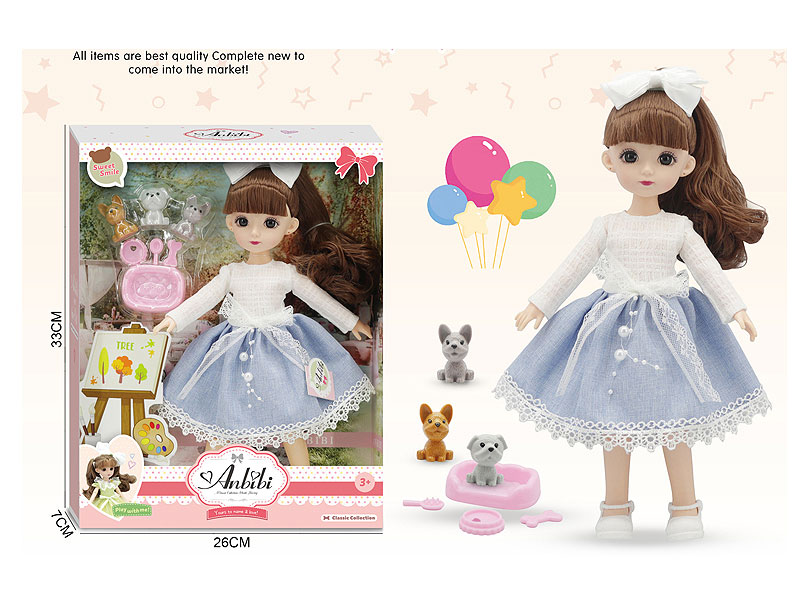 12inch Solid Body Doll Set toys