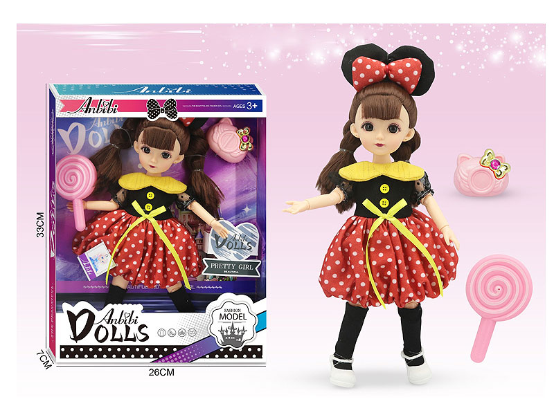 12inch Solid Body Doll Set toys