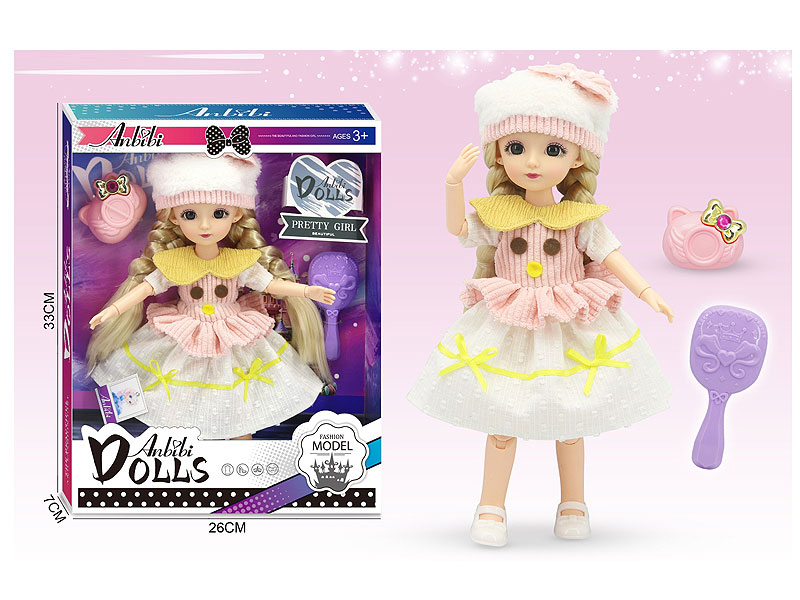 12inch Solid Body Doll Set toys