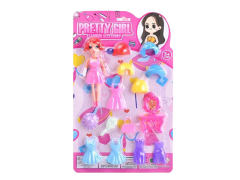 7inch Solid Body Doll Set toys