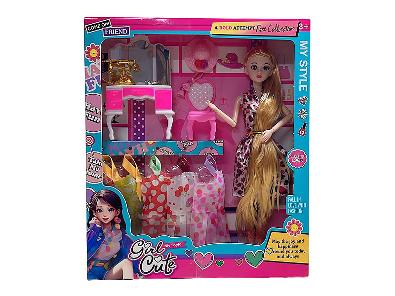 11.5inch Solid Body Doll Set toys