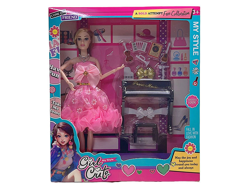 11.5inch Solid Body Doll Set toys
