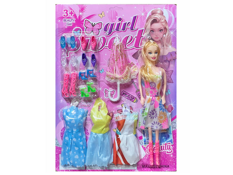 11.5inch Solid Body Doll Set toys