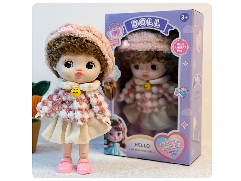 8inch Solid Body Doll Set toys