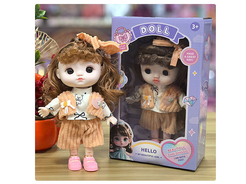8inch Solid Body Doll Set toys