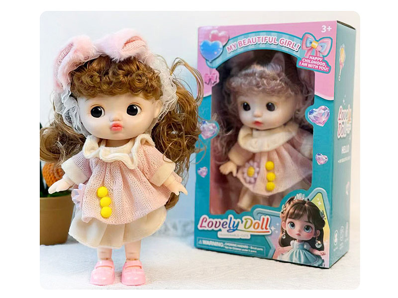 8inch Solid Body Doll Set toys
