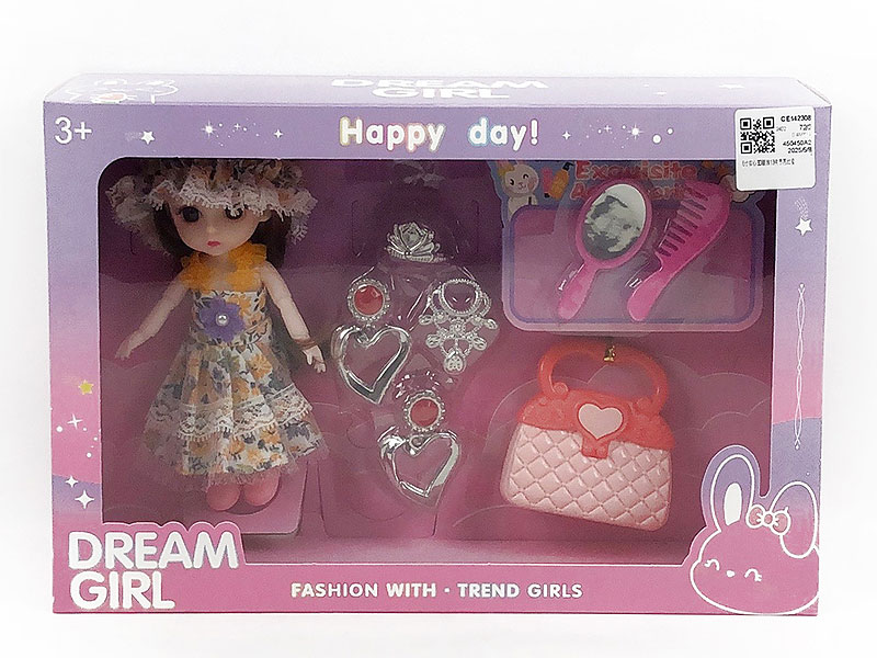 6inch Solid Body Doll Set toys