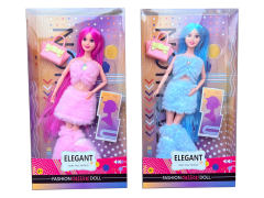 11.5inch Solid Body Doll Set(2S) toys