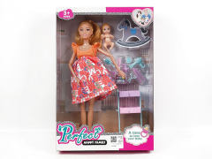 11.5inch Solid Body Pregnant Barbie Set