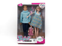 11.5inch Solid Body Pregnant Barbie & 12inch Solid Body Doll & 5inch Solid Body Doll