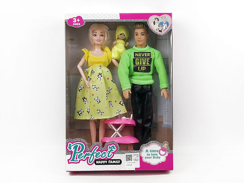 11.5inch Solid Body Pregnant Barbie & 12inch Solid Body Doll Set toys