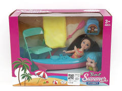 5inch Solid Body Doll Set toys