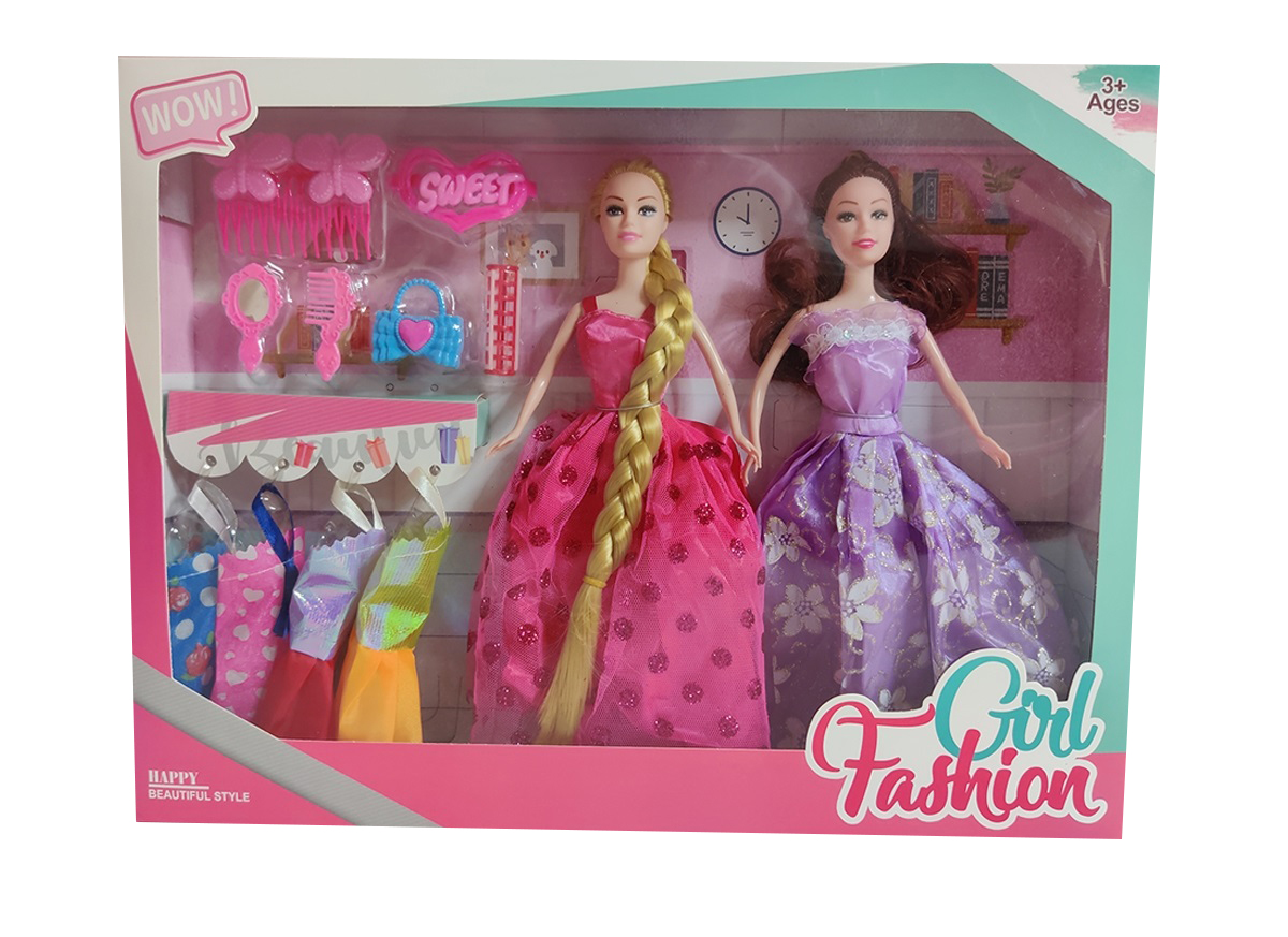 11.5inch Solid Body Doll Set(2in1) toys