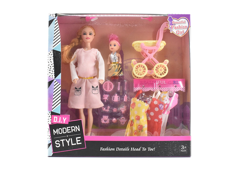 11.5inch Solid Body Doll Set toys