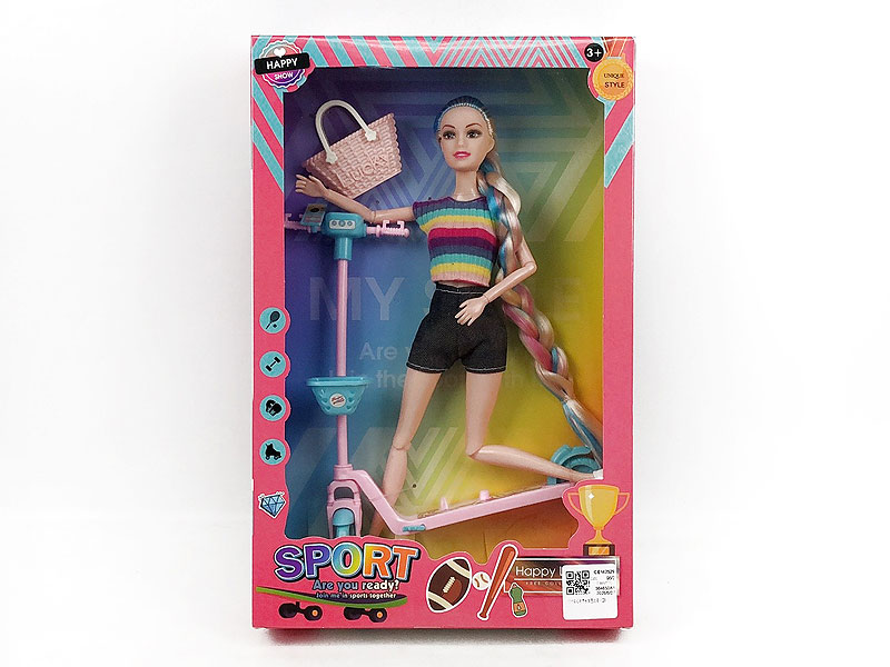 11inch Solid Body Doll Set(2S) toys