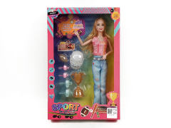 11inch Solid Body Doll Set(2S) toys