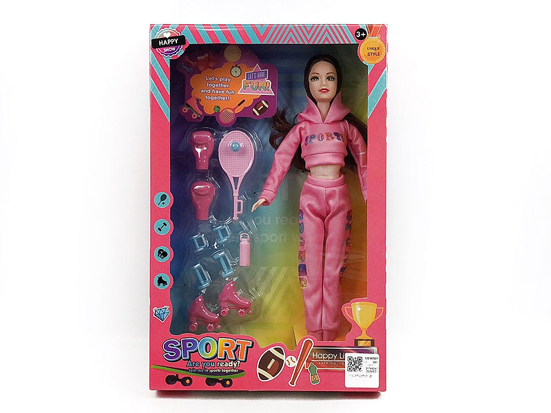 11inch Solid Body Doll Set(2S) toys