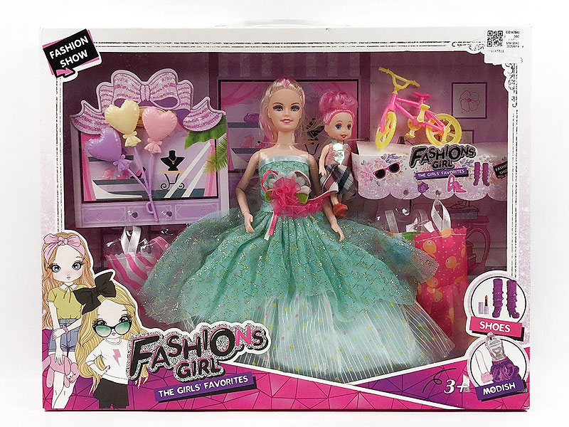 11inch Solid Body Doll Set toys