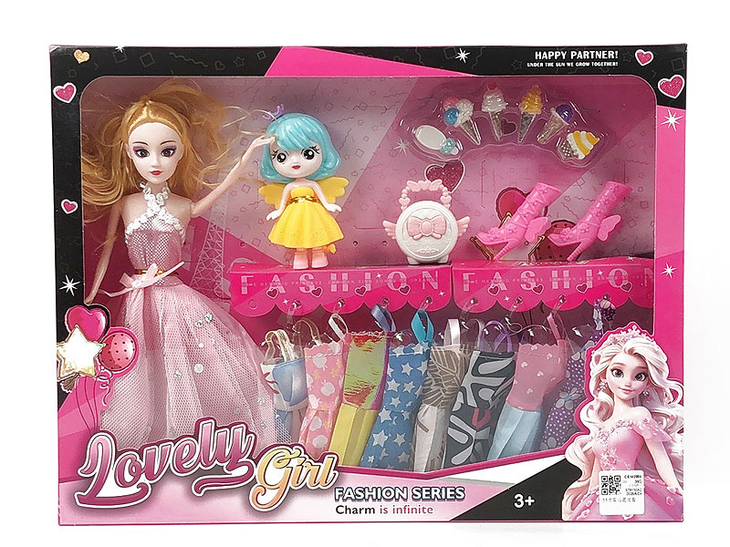 11inch Solid Body Doll Set toys