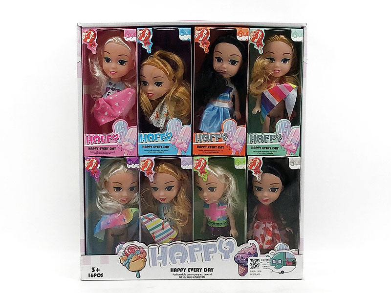 6inch Solid Body Doll(16in1) toys