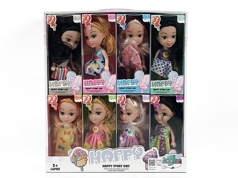 6inch Solid Body Doll(16in1) toys