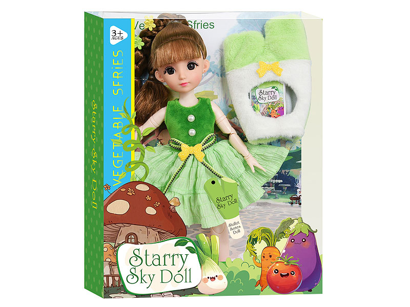 12inch Solid Body Doll Set toys