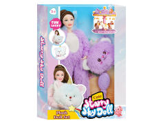 11.5inch Solid Body Doll Set toys