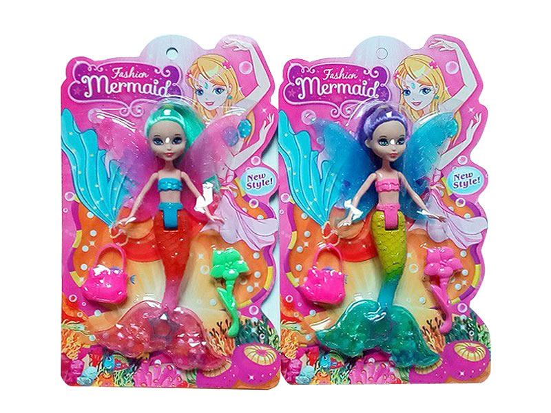 8inch Solid Body Mermaid Set(2C) toys