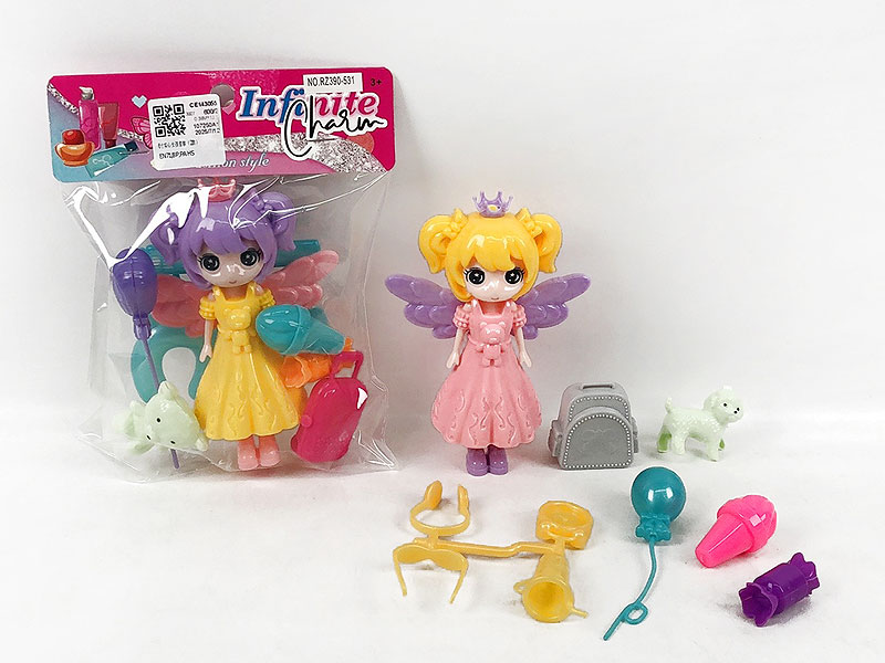 6inch Solid Body Girl Set(2S) toys